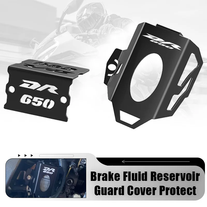 

DR650 S/SE Motorcycle 1996-2023 2022 2021 2020 Front Rear Brake Fluid Tank Reservoir Cover Guard For Suzuki DR650 DR650S DR650SE
