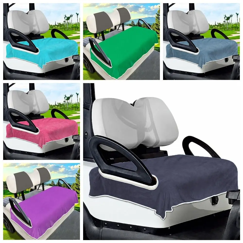 

Breathable Golf Cart Seat Cover Comfortable Keeps Seats Dry Golf Cart Seat Towel Blanket Non-Slip Golf Cart Accessories