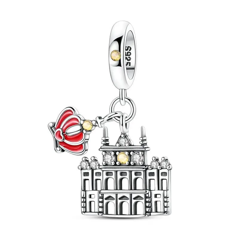 925 Sterling Silver Royal Palace Of Madrid Charms Pendant Fit Original Bracelet DIY Women Anniversary Jewelry Gift