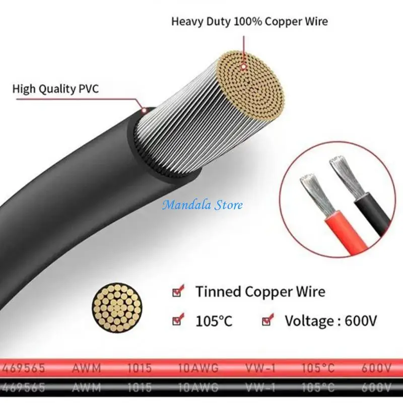 

U2JC Polarity Switchable Solars Connector Cable Heavy Type Solars Wire Connectors