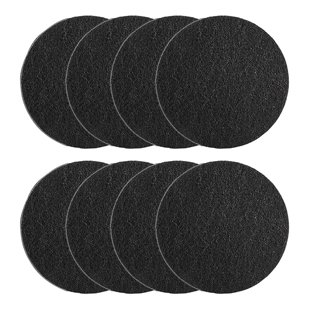 Activated Carbon Filter Set 8pcs for Indoor Compost Buckets Round Carbon Fiber Sheets for Controlling and Enhancing Air