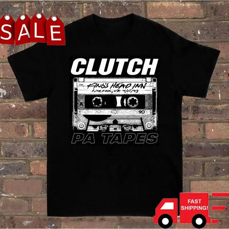 Retro Clutch Band Pa Tapes Album T Shirt Black Classic S 2345Xl 1P0078