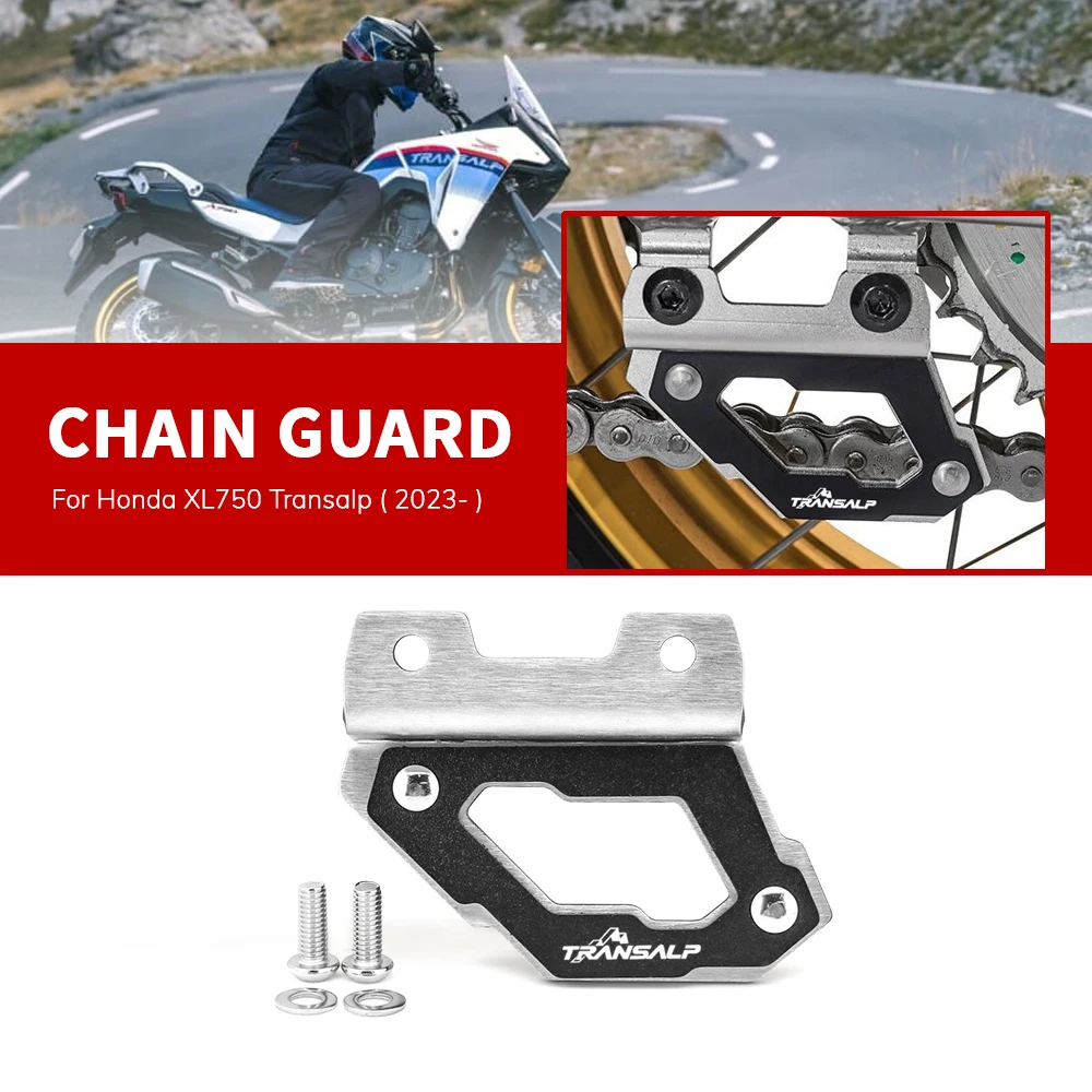 For Honda XL750 Transalp 2023- Motorcycle Accessories Chain Guide Pulley Chains Stabilizer Chainring Protector Guard Cover