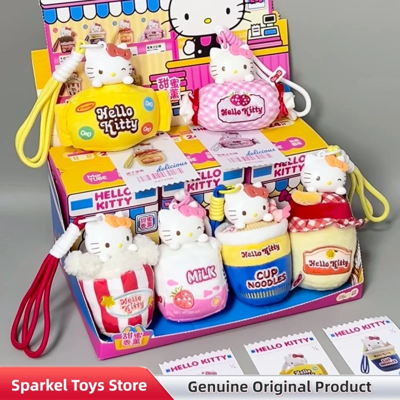 

Genuine Hellokitty Delicious Convenience Store Sweet Aromatherapy Blind Box Kawaii Plush Pendant Figure Doll Toys Birthday Gift