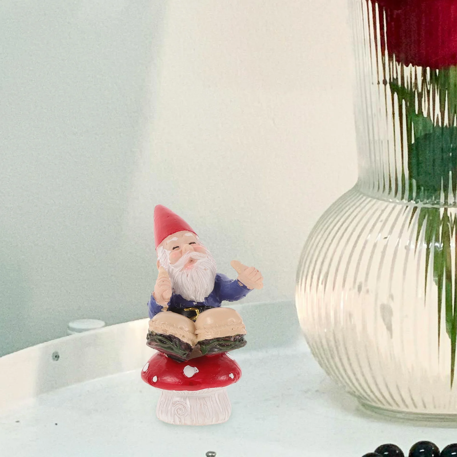 

4Pcs Realistic Gnome Band Sculptures Lightweight Garden Ornaments Christmas Presents Resin Gnome Decor Home Accessory