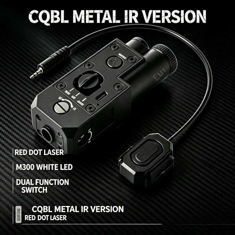 1. Green IR Laser Nylon Unit, CQBL Type‑C Rechargeable Indicator For 20mm Picatinny Hobby Tuning Parts