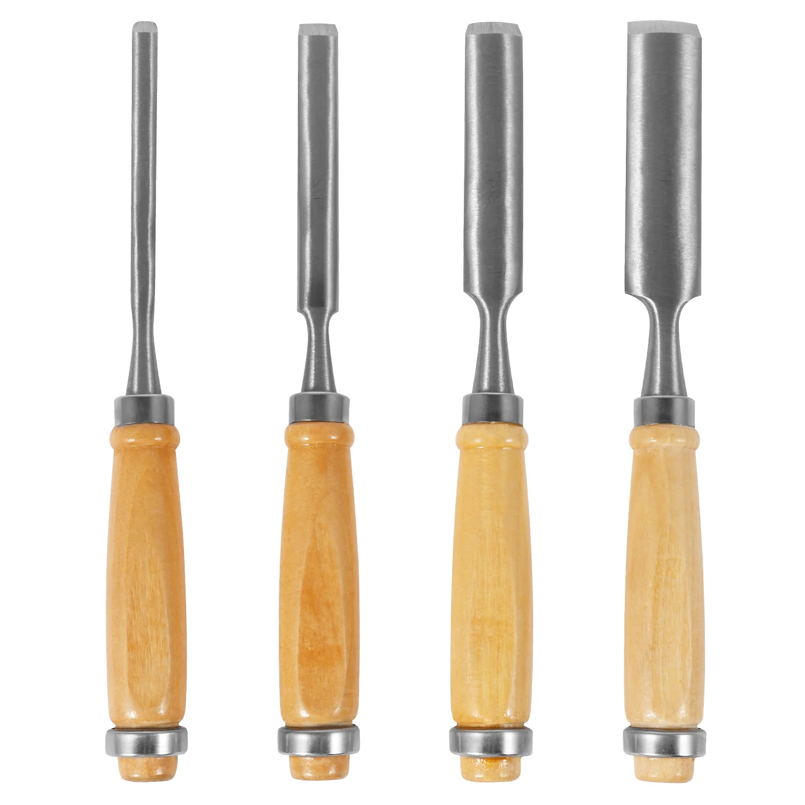 4Pcs Wood Chisel Set Chrome Vanadium Woodworking Chisel Tool Multipurpose Wood Whittling Cutter Carpenter Chisel Hand Tool