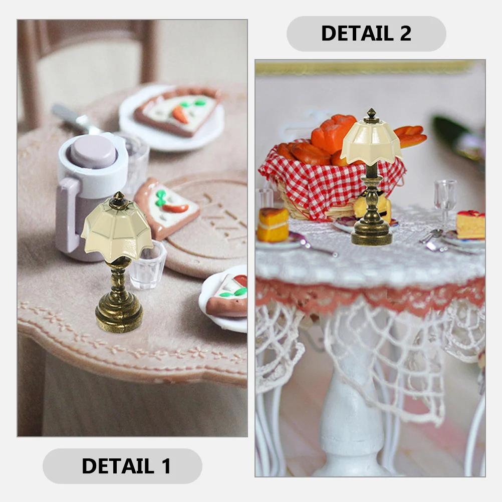 Mini Lamp Toys Desk Bedside Lamps Decorative Table Alloy House Accessories