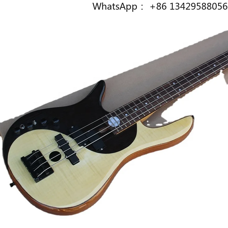Flyoung High Quality Electric Bass Guitar 4 Strings Bass Guitar Left Handed Bass