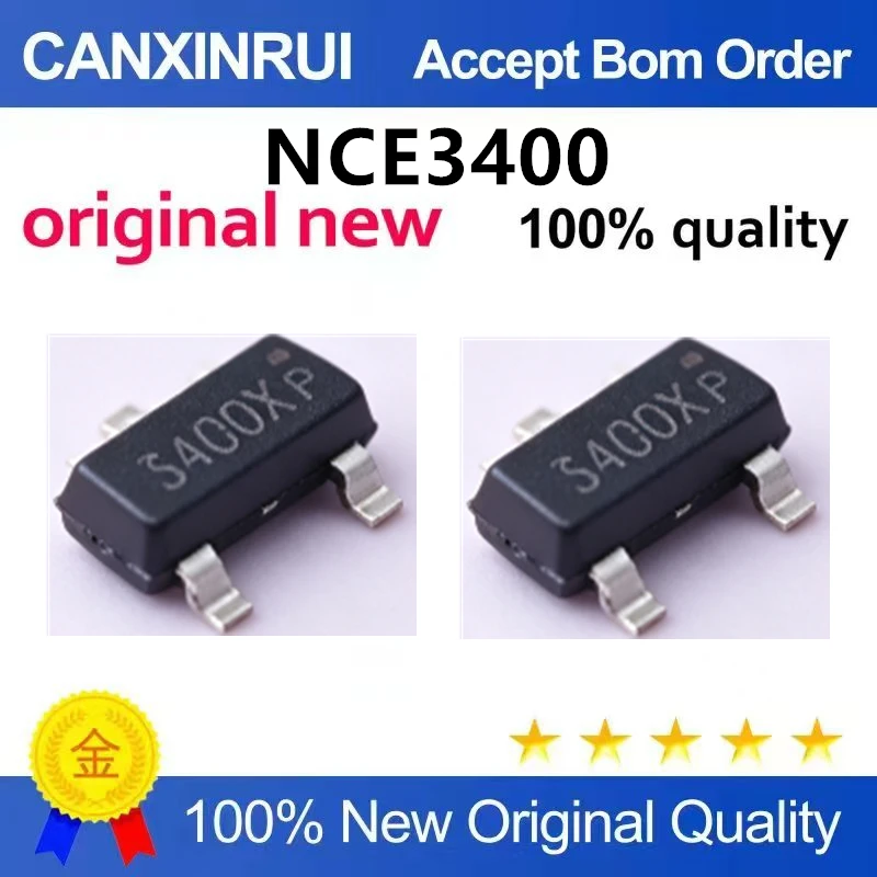 （5pcs-10pcs）Original brand new NCE3400X SOT-23 N-channel 30V 5.1A enhanced power MOSFET field-effect transistor
