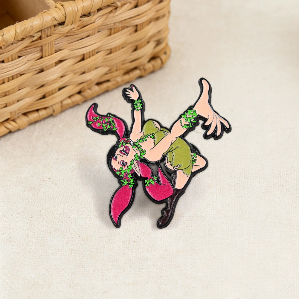 Großartige Feen-Emaille-Pin Ocarina-of-Time Klassischer Spielcharakter-Brosche Nostalgisches Videospieler-Sammlerstück Schmuckgeschenk für Fans – Detail 6