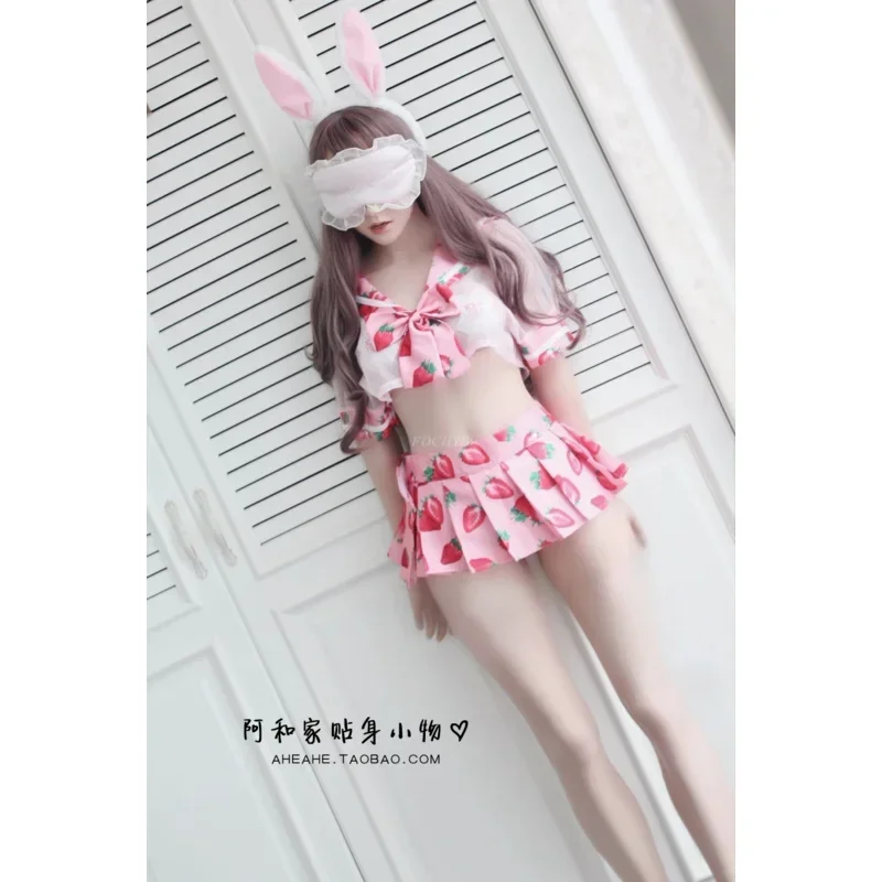 Anime Cute Sailor fur s, Lolita Harvey Printed Cosplay Costume, School Girl Uniform, Sexy Kawaii Lingerie Set, pareil en déclin