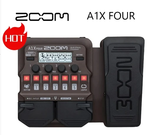 

ZOOM A1X FOUR Acoustic Instrument Multi-Effects Processor Pedal for acoustic guitar,saxophone,trumpet built-in 90 effects