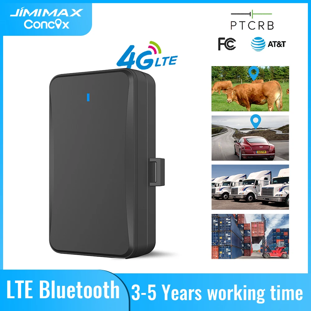 JIMIMAX LL01 Magnetic GPS Tracking Device 4G Assets Locator 10000mAh Battery Bluetooth Car Tracker Wireless Anti-thieft Security