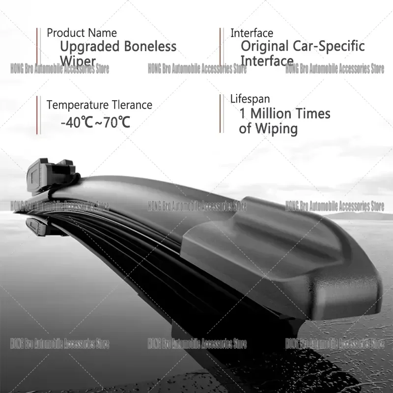 For Suzuki Ertiga NC 2018-2025 Front Windshield Wiper Blades 2pcs Set Car Auto Accessories Windscreen Rubber Replacement