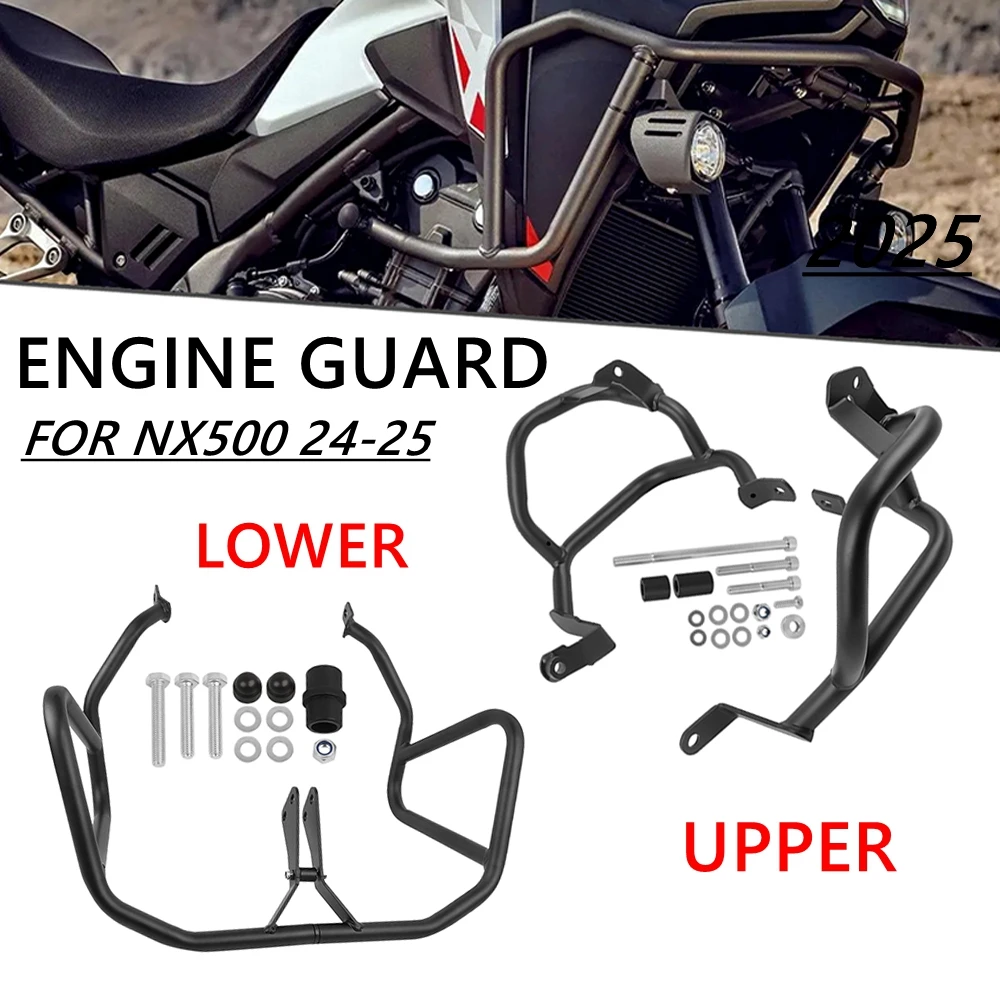 

Motorcycle Engine Guard Highway Crash Bar For Honda NX500 NX 500 2024-2025 Bumper Stunt Cage Protector Fairing Frame Accessories