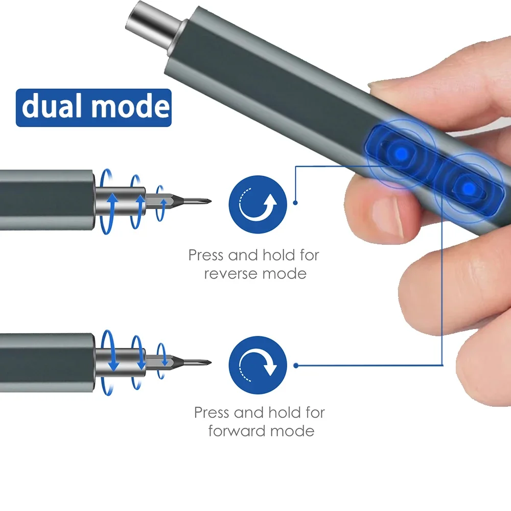 USB Charging Portable Mini Electric Screwdriver Cordless Drill Repair Kit Magnetic Screwdriver.