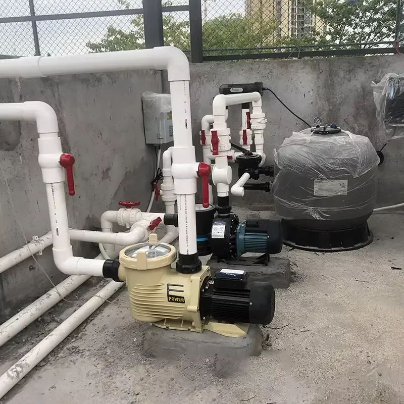 Full Sets Pool Equipment & Accessories Filtration & Disinfection System Including Leaf Skimmer & Salt Chlorinator for