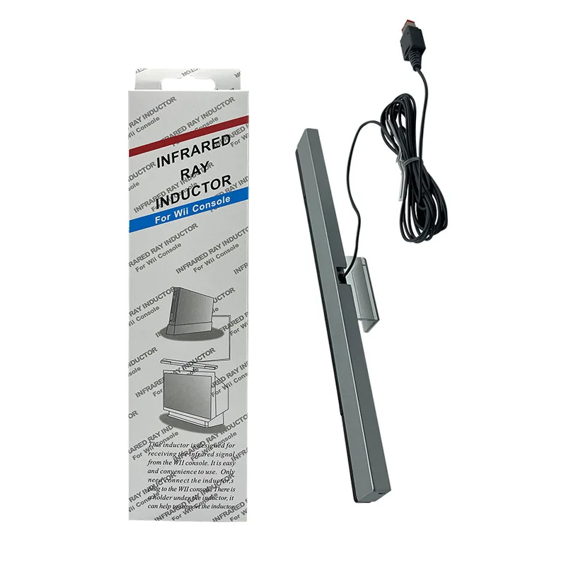 Wired Motion Sensor Bar for Wii Wii U Console Receiver for Nintendo Wii IR Signal Ray Wave Sensor Strip USB Plug Game Accessoies