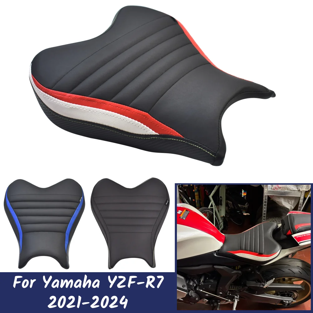 For Yamaha YZF R 7 2021 2022 2023 2024 YZF-R7 YZFR7 R7 Front Seat Cushion Motorcycle Driver Rider Seat Pad Cover Accessories
