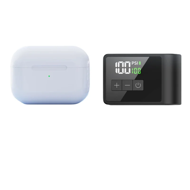 Small portable electric air pump, AI intelligent, accurate measurement, tire pressure detection, automatic stop when full