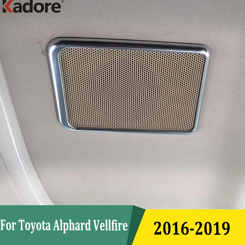 

Для Toyota Alphard Vellfire 2016 2017 2018 2019 внутренняя крыша аудио динамик рамка Крышка Автомобильная стерео Колонка отделка