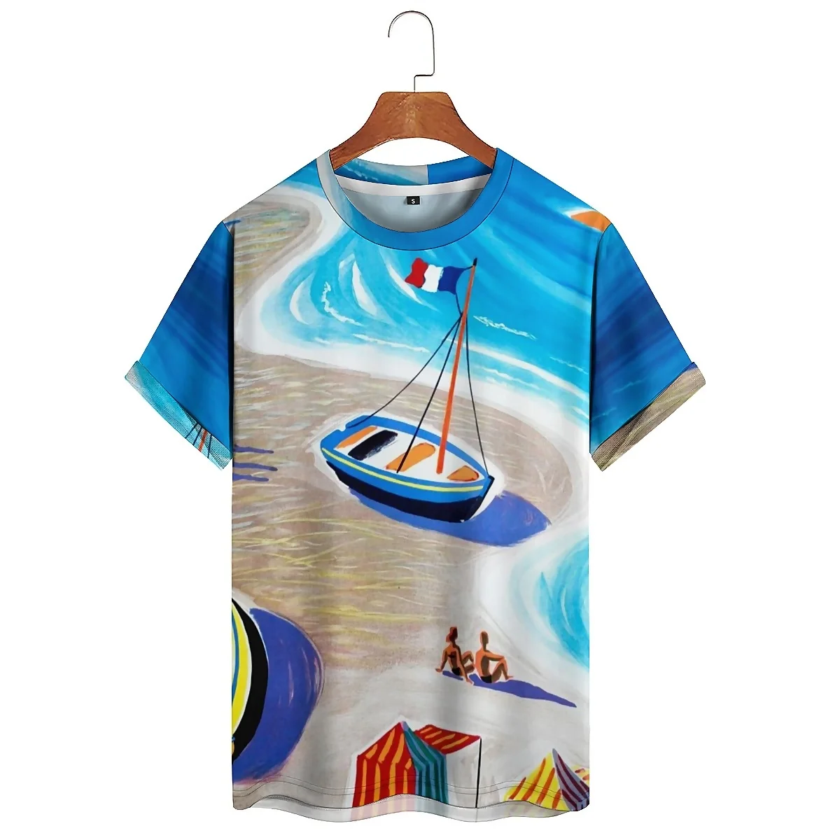 Men's 3D Printed Short-sleeved Gym T-shirts, Soft and Comfortable Fabric, Men's and Women's Printed Short-sleeved 3D T-shirts