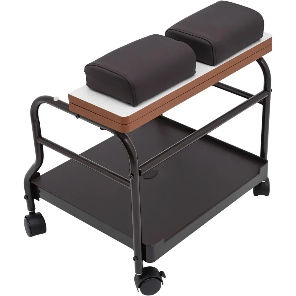 Carrito para reposapiés y pedicura, mesa de masaje para manicura, suministros de salón, soporte para salones de belleza y clínicas médicas