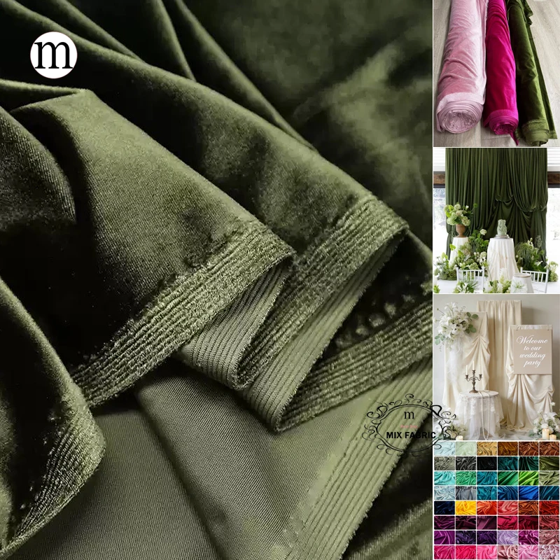 Sewing Velvet Fabric - Dark Green Velvet Fabric for Formal