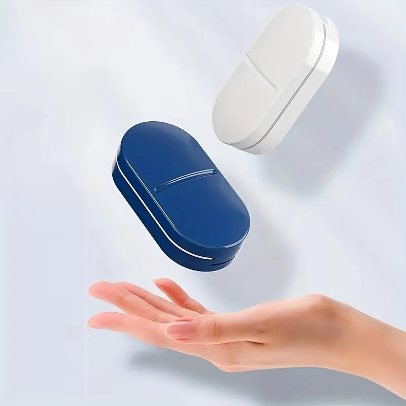 1-20Pcs Portable Pill Cutter And Splitter Tablet Medicine Divider Slicer With Storage Box Home Pill Cases Dispenser Organizer