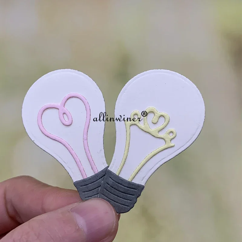 

Light bulb decoration DIY Craft Metal Cutting Die Scrapbook Embossed Paper Card Album Craft Template Stencil Dies