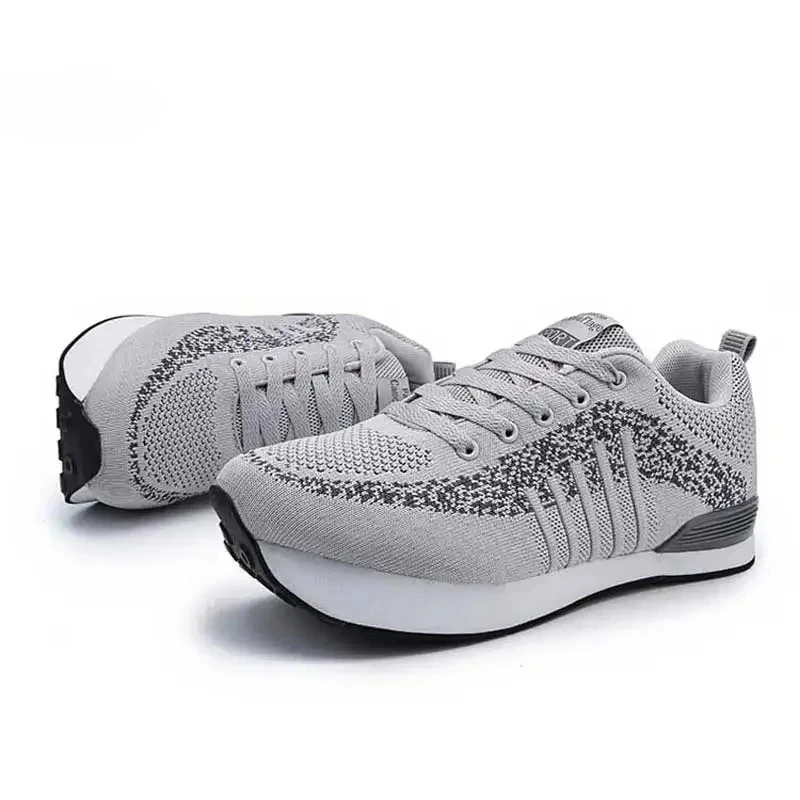 ผู้ชาย K ส้นลบรองเท้าสบายๆผู้หญิง Orthopedic Upside Down รองเท้าชายบินกีฬาวิ่งรองเท้ารองเท้า Dark ลายรองเท้าผ้าใบ