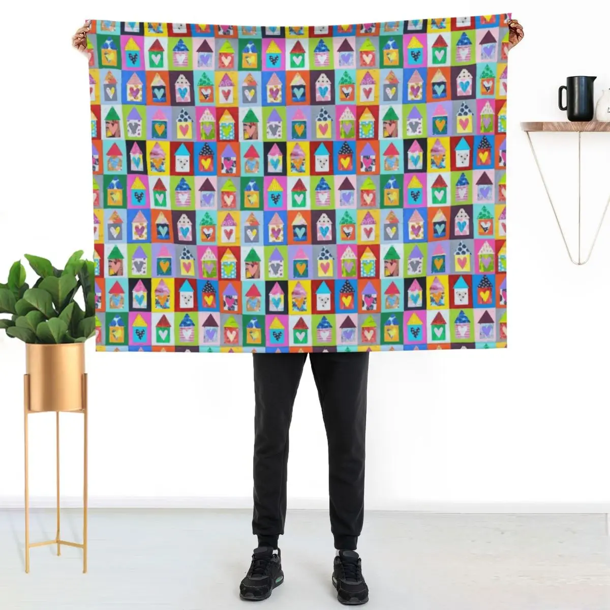 

Home is Where Your Heart Is Throw Blanket Soft Sherpa Fleece Warm Blanket for Winter