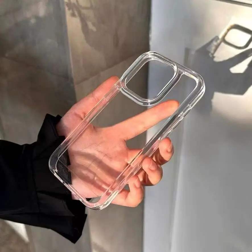 حافظة لهاتف آيفون 16 برو ماكس 15 14 بلس 13 12 11 برو غطاء خلفي من السيليكون المقاوم للصدمات