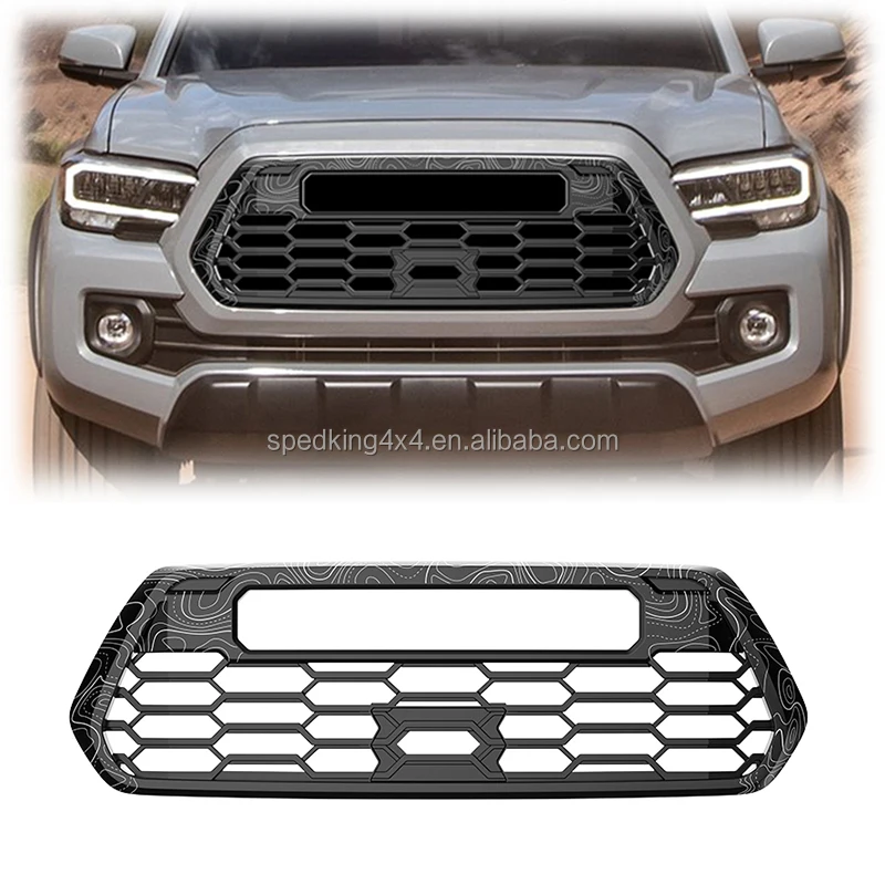 High Quality 4x4 Offroad Car Accessories Front Bumper Grill Car Grill for Toyota Tacoma Topo Grille 2016-2023