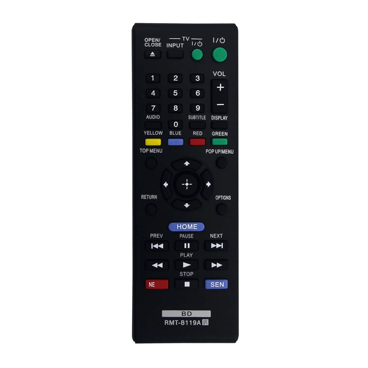 RMT-B119A Remote Control for Sony Blu-Ray Disc DVD Player BDP-BX59 BDP-S390 BDP-S590 BDP-BX110 BDP-S1100 BDP-S3100