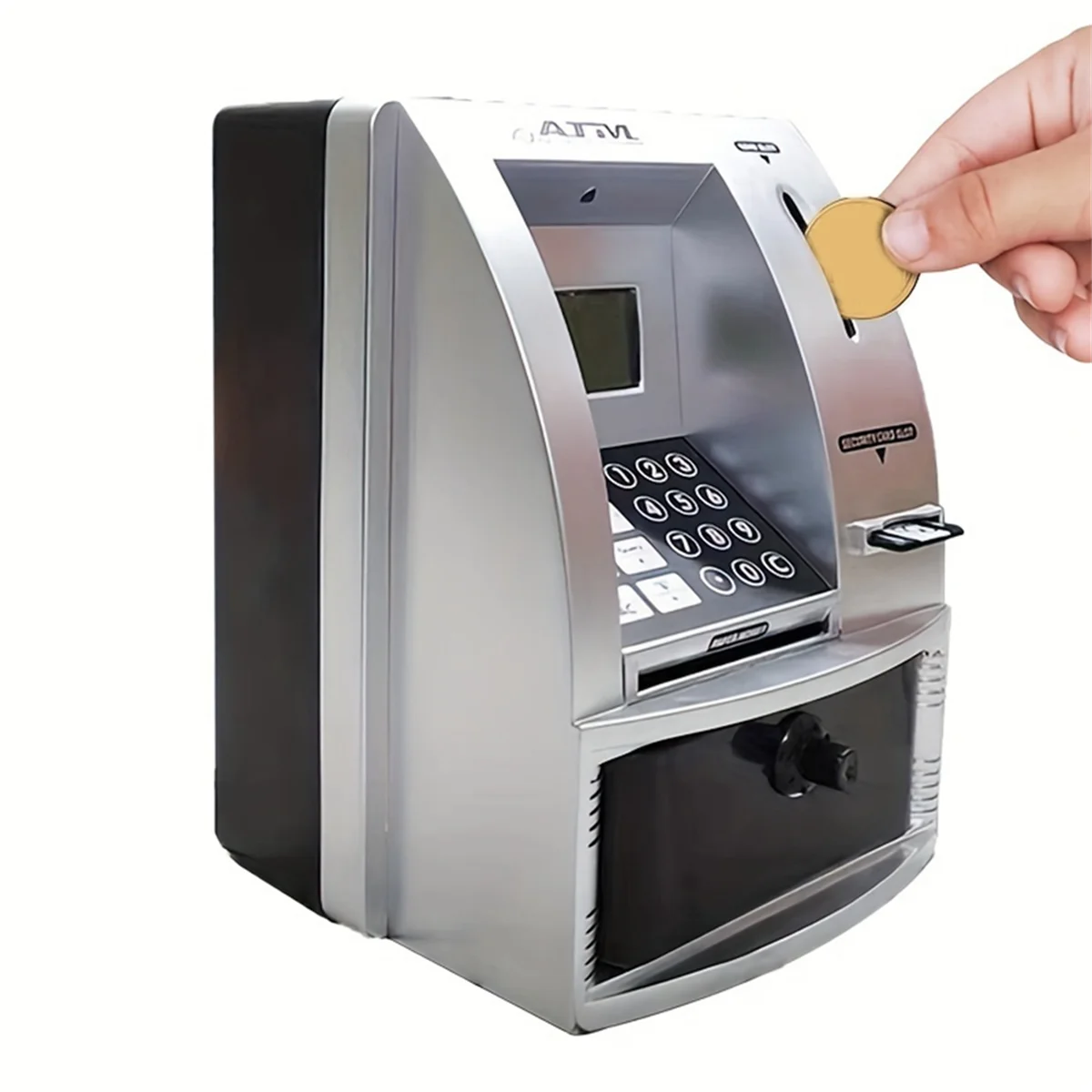 أفضل بنك ATM Piggy Bank للمال، صناديق النقود الورقية الصغيرة، آلة ATM الصوتية لتعليم إدارة المال للأطفال