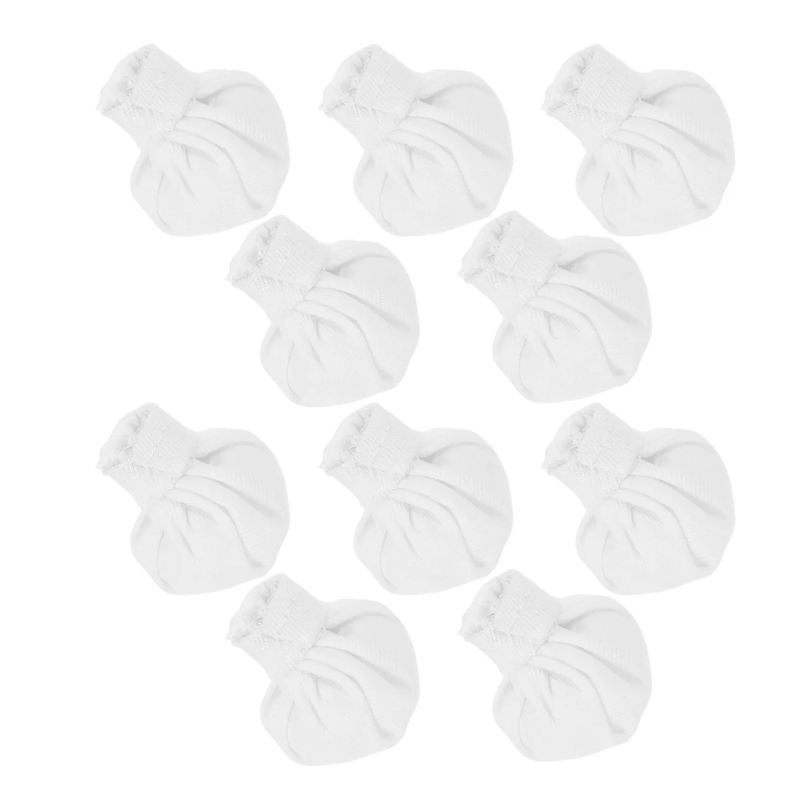 10Pcs Cute Mini Cloth Chef Hats for Crafts Dollhouse Accessories Imitation Headwear Micro Scene Use Tiny Hats for