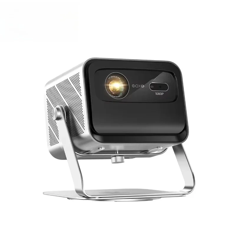 More than 2000 lumen projectors V80 projector 4k home theater with 360-degree adjustable aluminum alloy stand