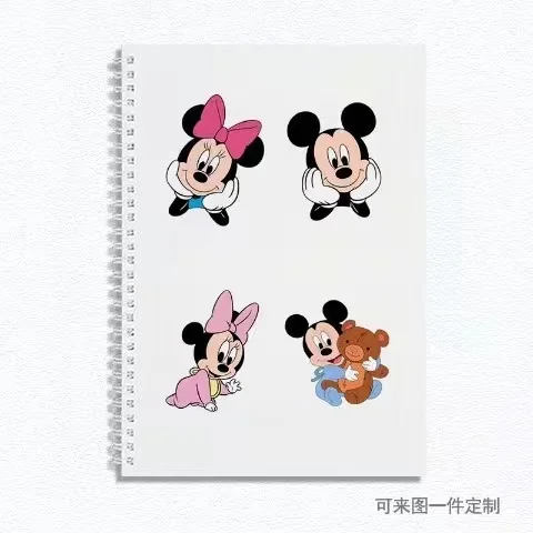 30 pages Disney Mickey and Minnie notebook creative pattern thickened blank sketchbook cute office learning customizable gift