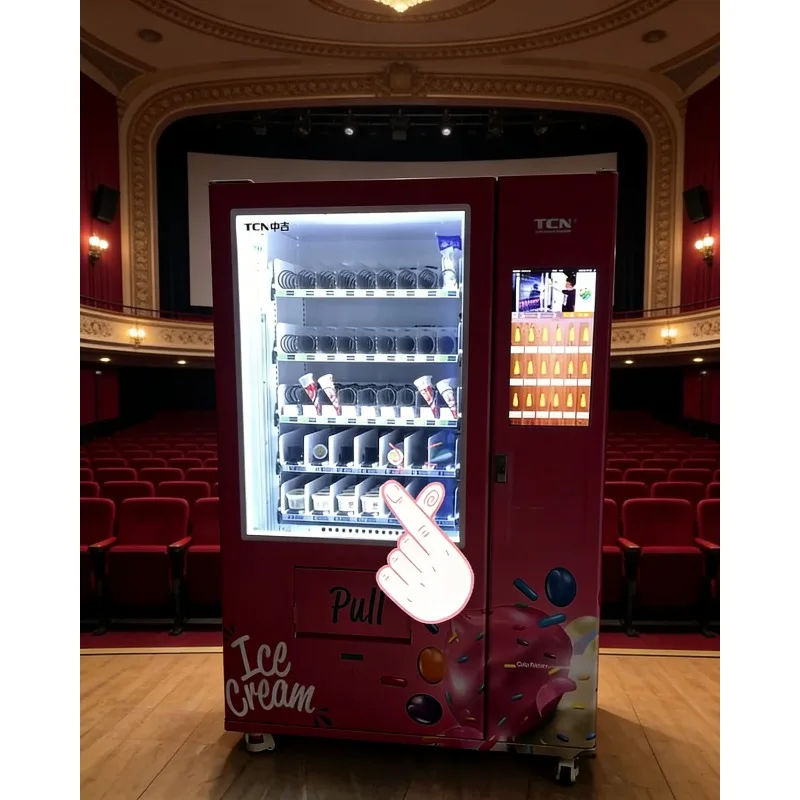 Multi-Function Ice Cream Frozen Yogurt Vending Machine QR Code Payment Automatic Self-Service Commercial Outdoor Smart Dispenser