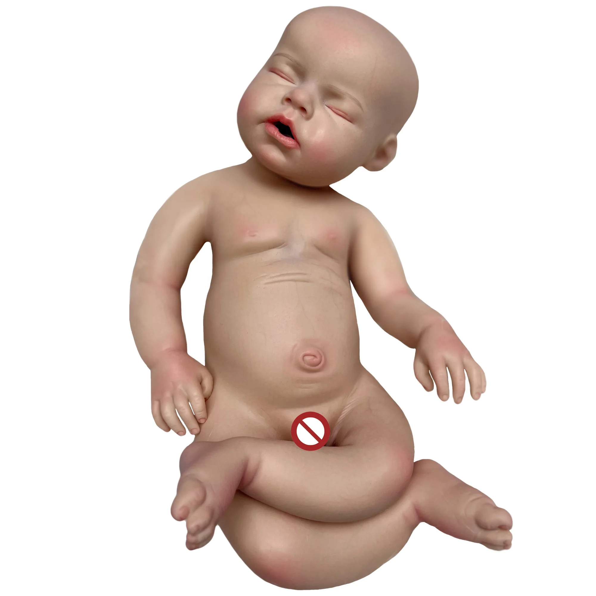 50CM Reborn Silicona Completo Silicone Reborn bébé poupée peut ouvrir la bouche poupée réaliste pour les enfants Bebe Reborn De Silicona