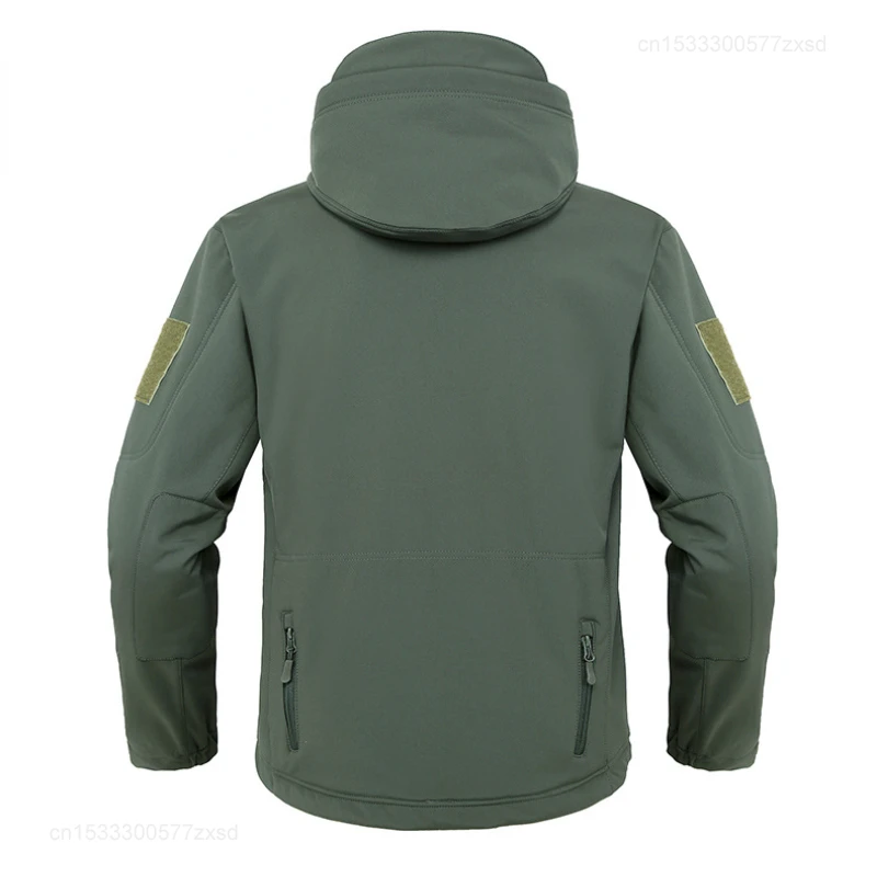 Xiaomi Men US Military Winter Thermal Fleece Tactical Jacket Outdoors Sports Hooded Coat Military Softshell Outwear Windbreaker