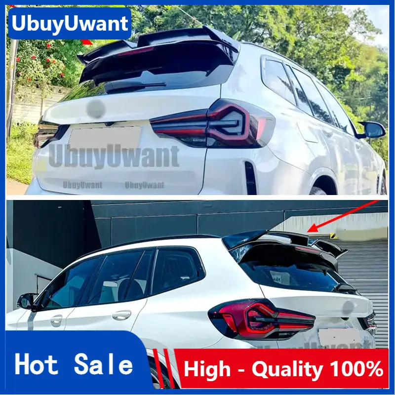 

New Design 2018-2023 For BMW X3 IX3 G08 G01 Rear Trunk Spoiler Lip Wing By High Quality ABS Gloss Black Carbon Fiber Body Kit