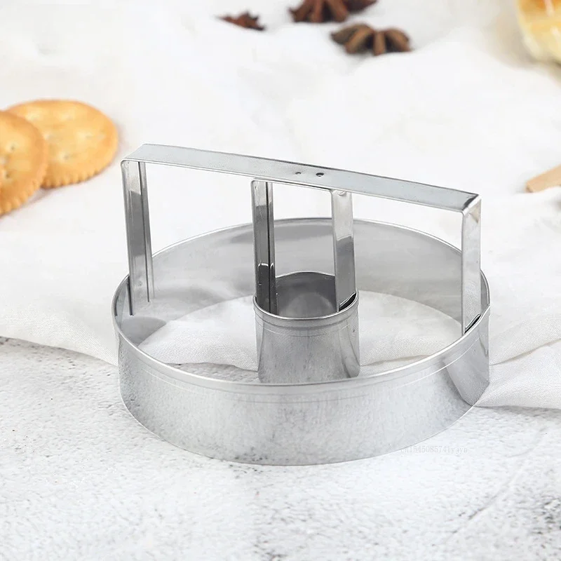 Stainless Steel Donut Mold Round Biscuit Cutting Mold DIY Bread Chocolate Baking Gadget Cake Decorating Tool Baking Supply