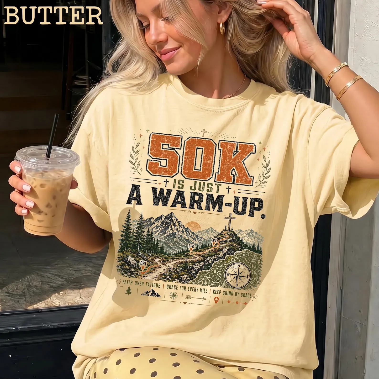 50K Is Just a Warm-Up Shirt, Trail Running Mountain Marathon Tee,cotton® Ultra Runner T-Shirt