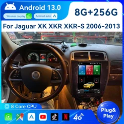 New Android 13 12.1-inch For Jaguar XK XKR XKR-S 2006-2013 in car multimedia player GPS Radio CarPlay 5G navigation 8+256GB+360