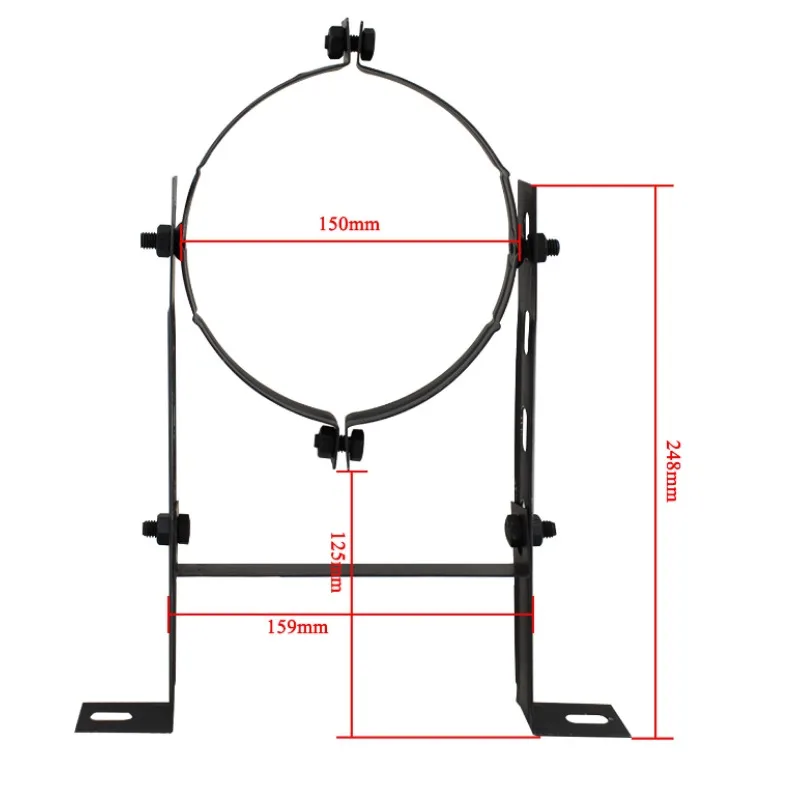 Chimney pipe bracket for fireplace extractor smoke pipe fixing bracket flue liner clamp stainless steel stove tube support clip