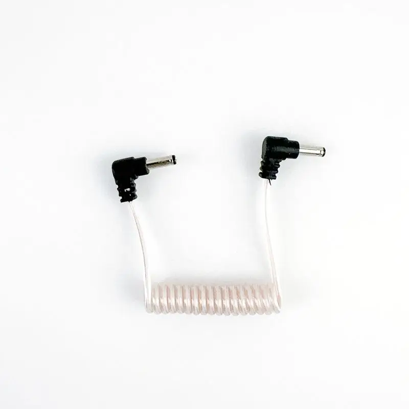 Elbow Double-head Dc Series Cable For Acrylic Storage Box Telescopic Spring Connecting Lines