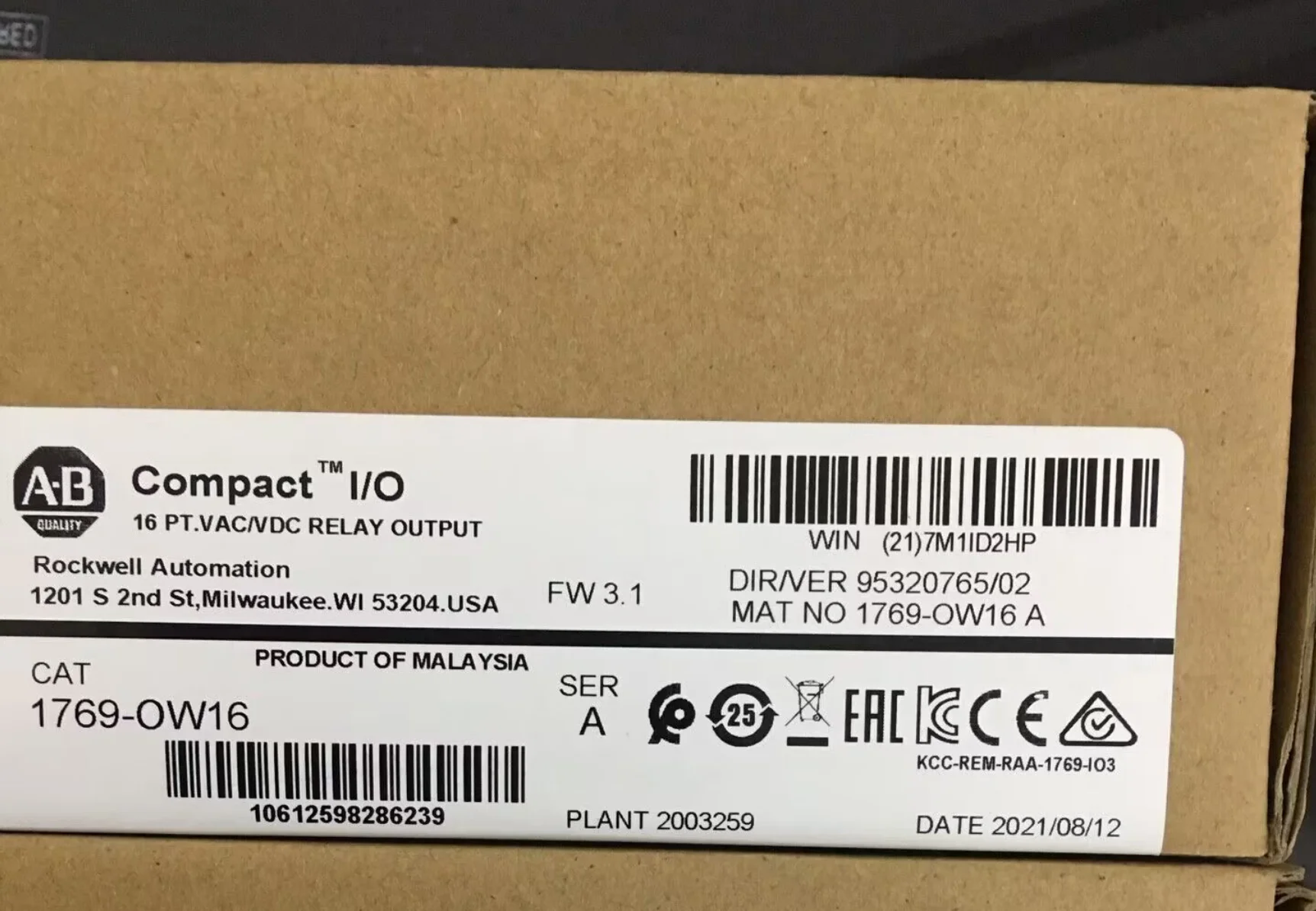 

1PC NEW AB 1769-OW16 1769OW16 A IN BOX BRAND